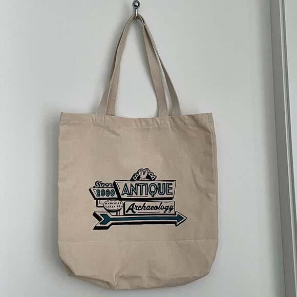 Antique Archaeology canvas shopping tote bag - Picture 1 of 2